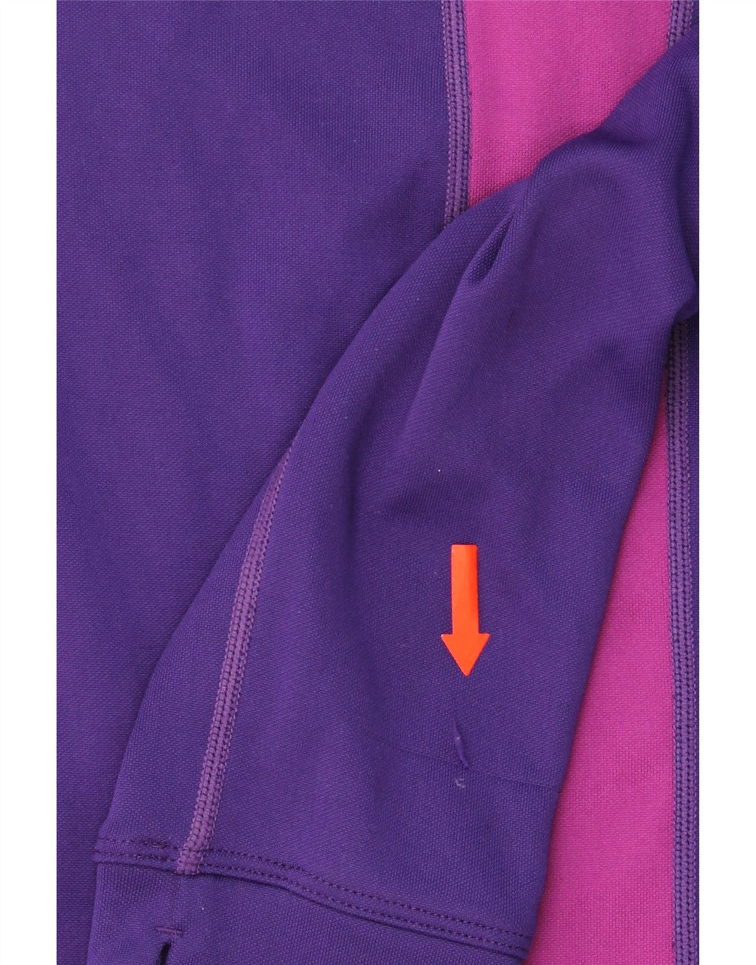 NIKE Womens Pullover Tracksuit Top UK 12 Medium Purple Colourblock Vintage Nike and Second-Hand Nike from Messina Hembry 