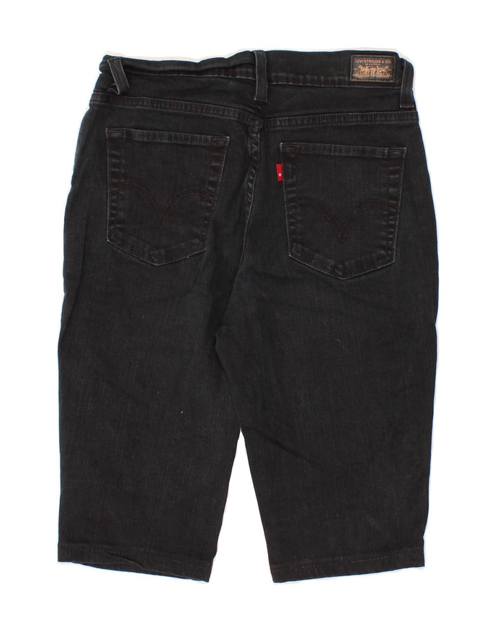 LEVI'S Womens 512 Denim Shorts US 8 Medium W30 Black Cotton Vintage Levi's and Second-Hand Levi's from Messina Hembry 