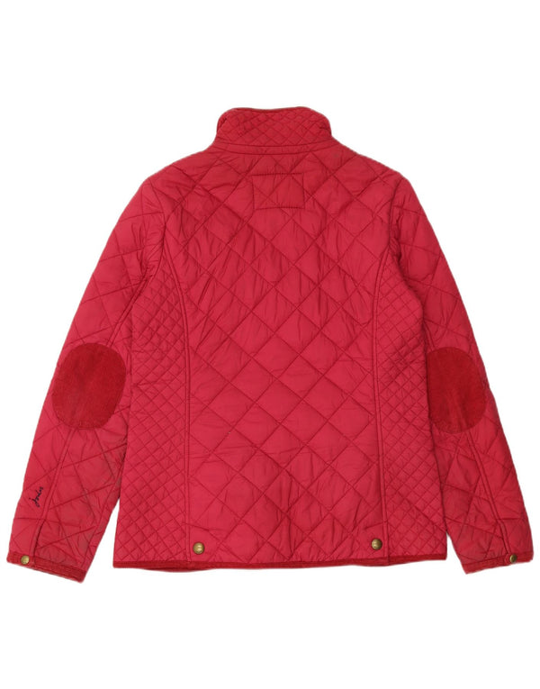 Giacca trapuntata da donna Joules UK 12 poliestere rosa medio