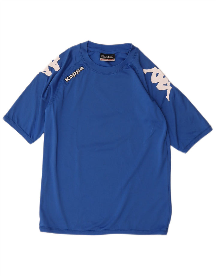 Kappa Boys Grafisk T-Shirt Top 11-12 År Blå Polyester