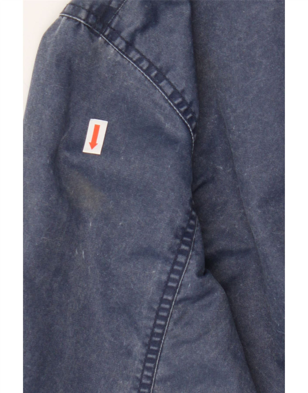SIK SILK Womens Hooded Parka Jacket UK 10 Small Navy Blue Polyamide Vintage Sik Silk and Second-Hand Sik Silk from Messina Hembry 