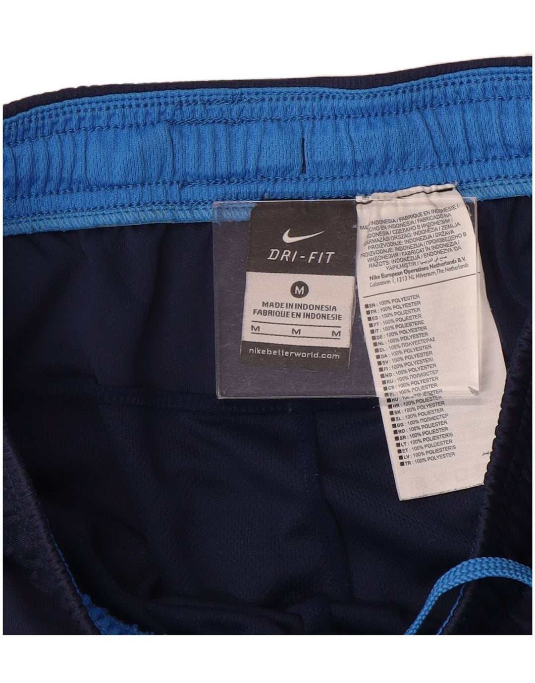 Nike Mens Dri Fit Sport Shorts Medium Navy Blue Polyester