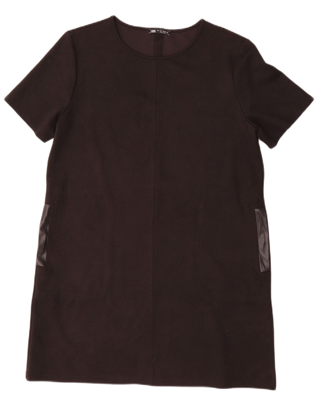 Zara Damen Etuikleid UK 16 Large Schwarz Polyester