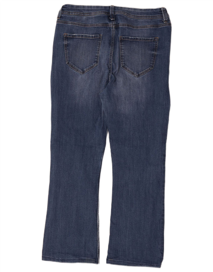 Marks & Spencer Womens Bootcut Jeans W32 L26 Blue Cotton