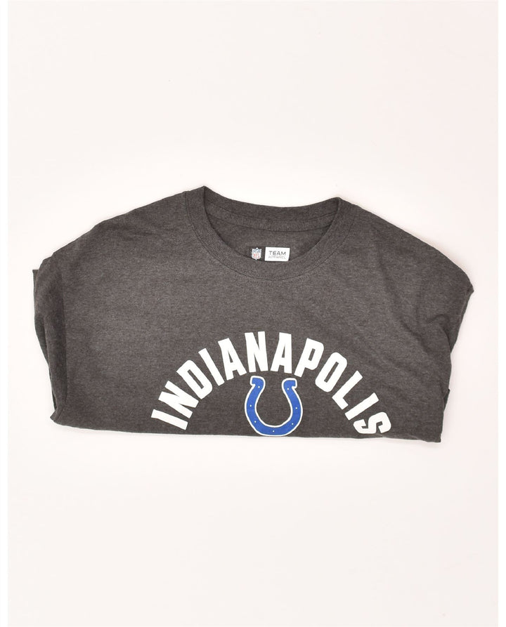 NFL TEAM APPAREL Mens Graphic T-Shirt Top Medium Grey Cotton Vintage NFL TEAM APPAREL and Second-Hand NFL TEAM APPAREL from Messina Hembry 