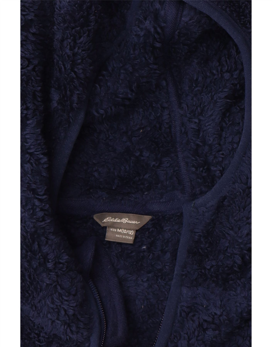 Eddie Bauer Boys Fleece Jacket 10-11 Years Medium Navy Blue Colourblock