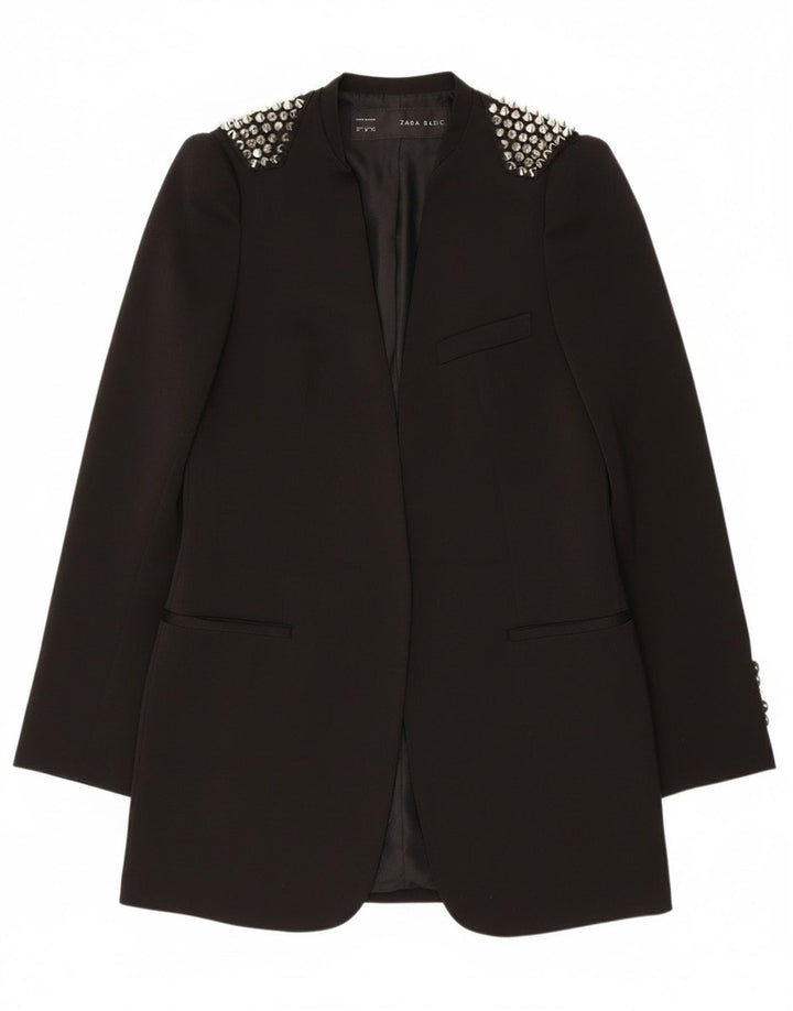 Giacca blazer aperta da donna Zara UK 12 media nera