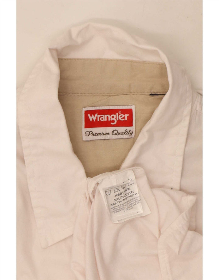 Wrangler Mens Short Sleeve Shirt 2XL Pink