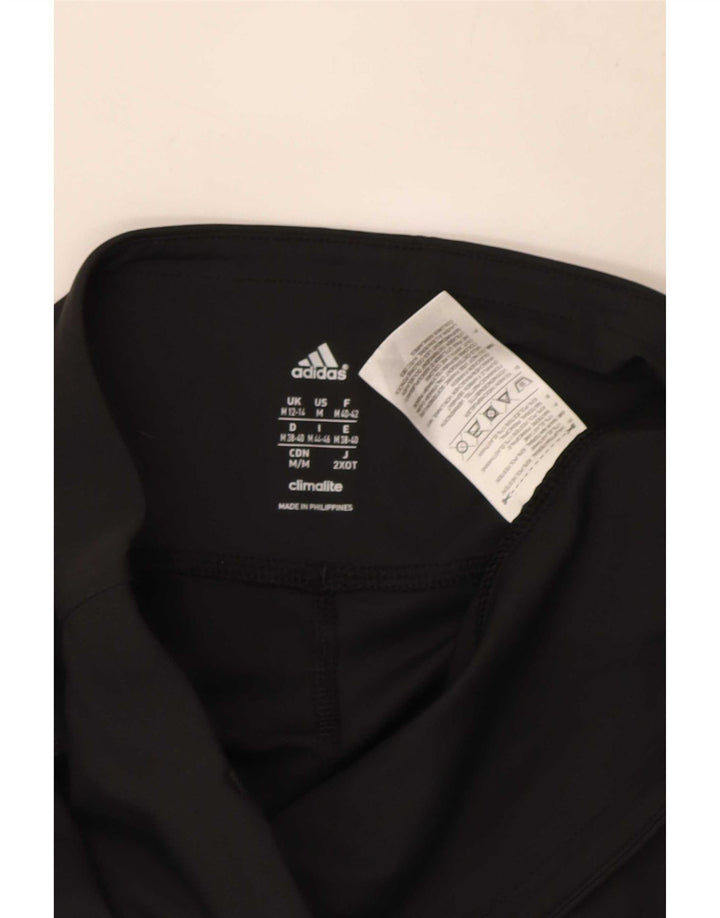 Adidas Womens Climalite Capri Leggings UK 12/14 Medium Black Polyester