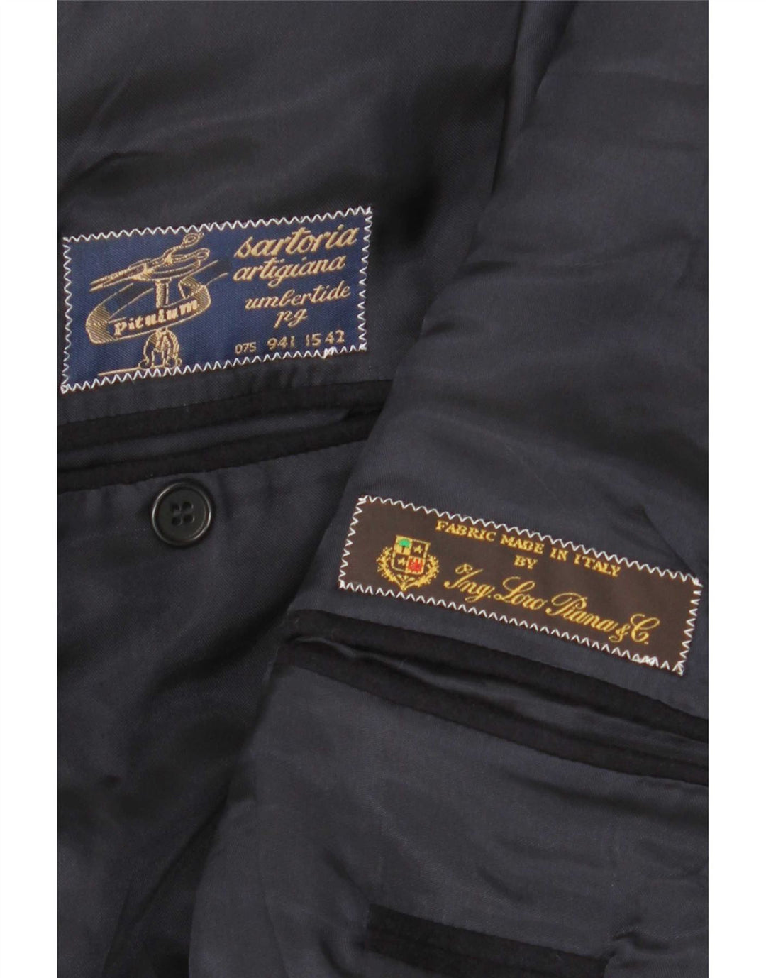 Ing Loro Piona & Co. Ανδρικό σακάκι μπλέιζερ UK 38 Medium Navy Blue