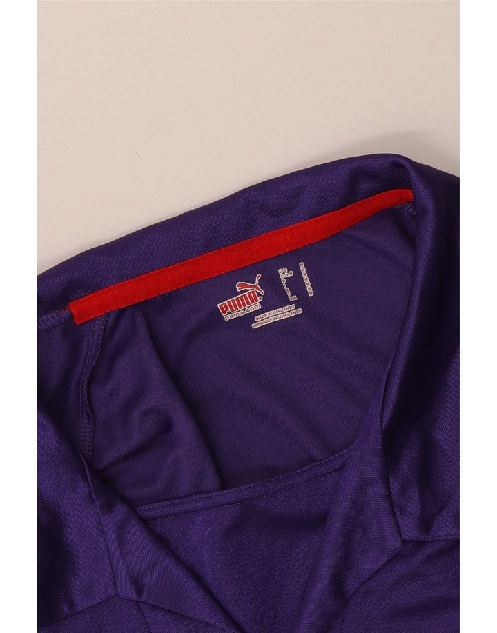 Puma herre poloshirt Medium Lilla Colourblock