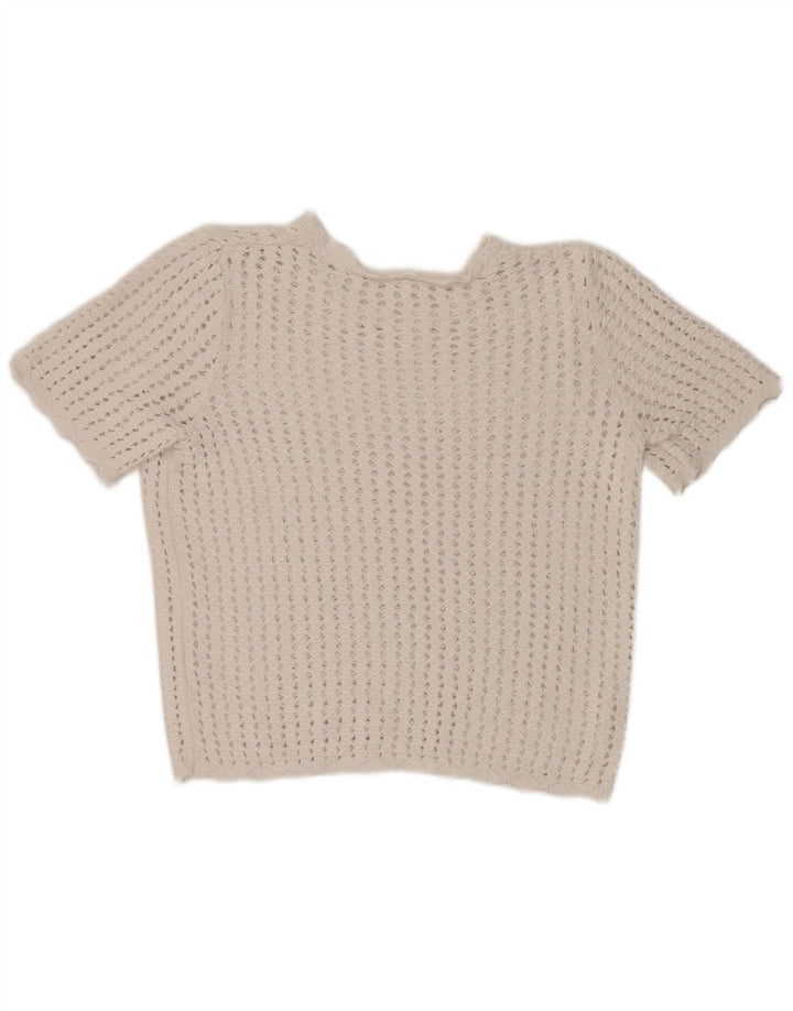 Gap Womens Crochet Blouse Top UK 14 Medium White