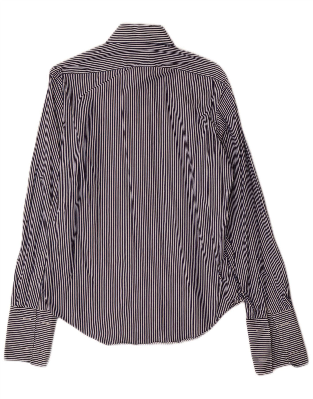 Massimo Dutti Herre formel skjorte str. 39 15 1/2 Mellem marineblå stribet