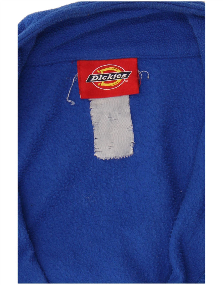 DICKIES Womens Fleece Jacket UK 16 Large Blue Polyester