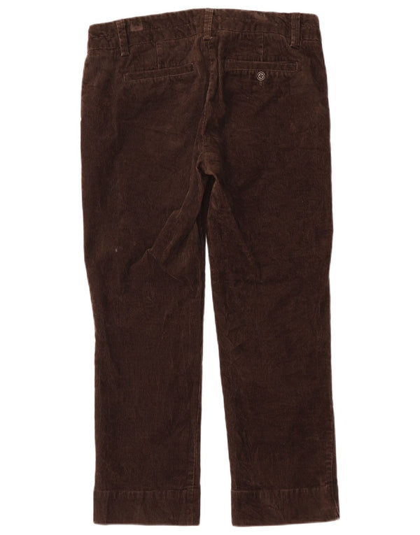 J. Crew Womens City Fit Crop Corduroy Trousers US 6 Medium W32 L26 Brown