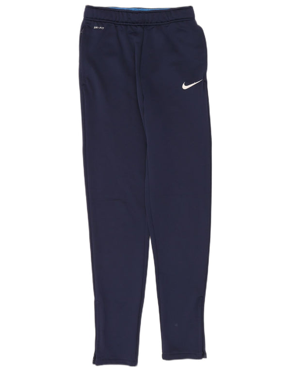 Nike Pantalon de survêtement Dri Fit pour garçon 13-14 ans XL Bleu marine Polyester