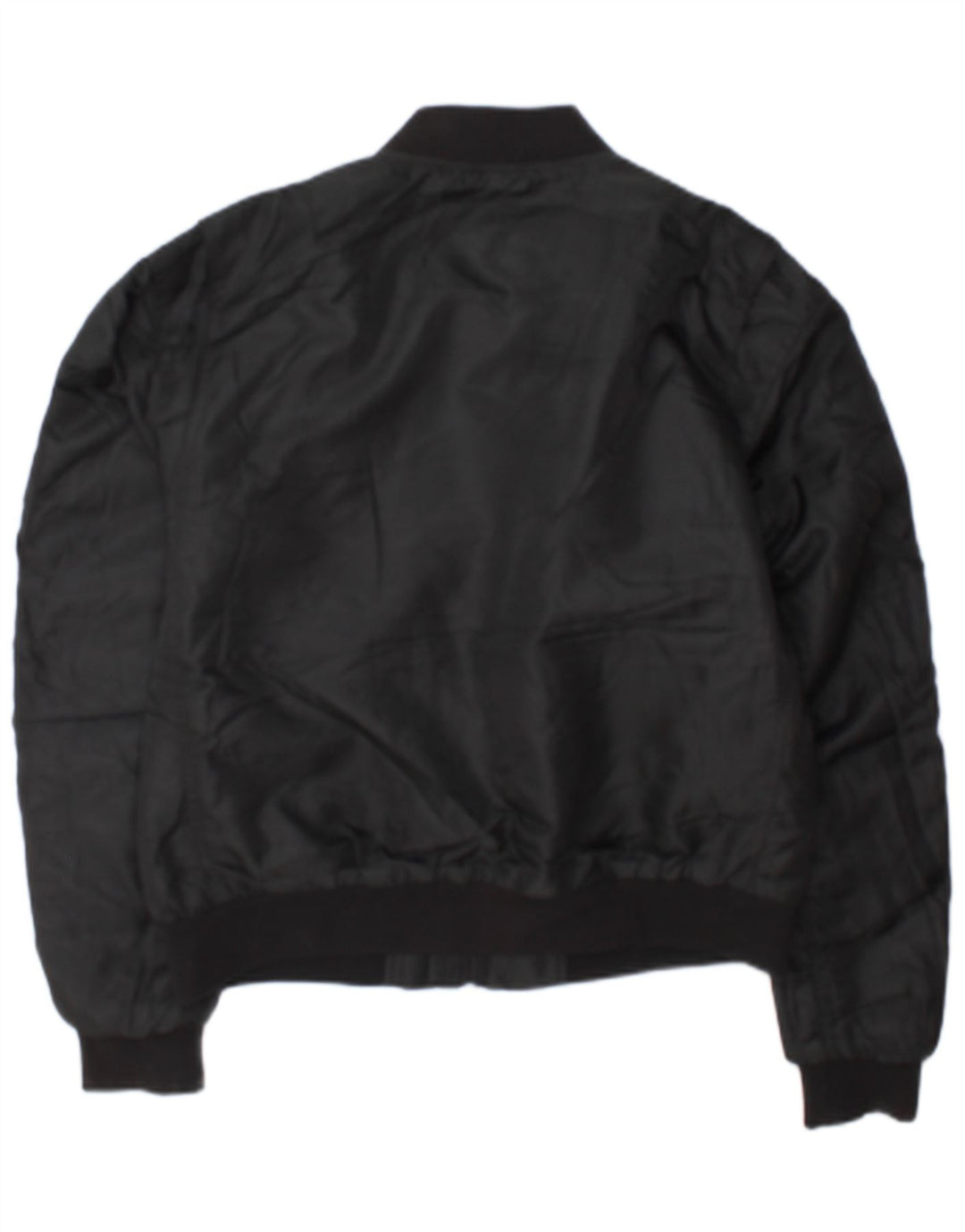 Superdry Womens Bomber Jacket UK 12 Medium Black Polyester
