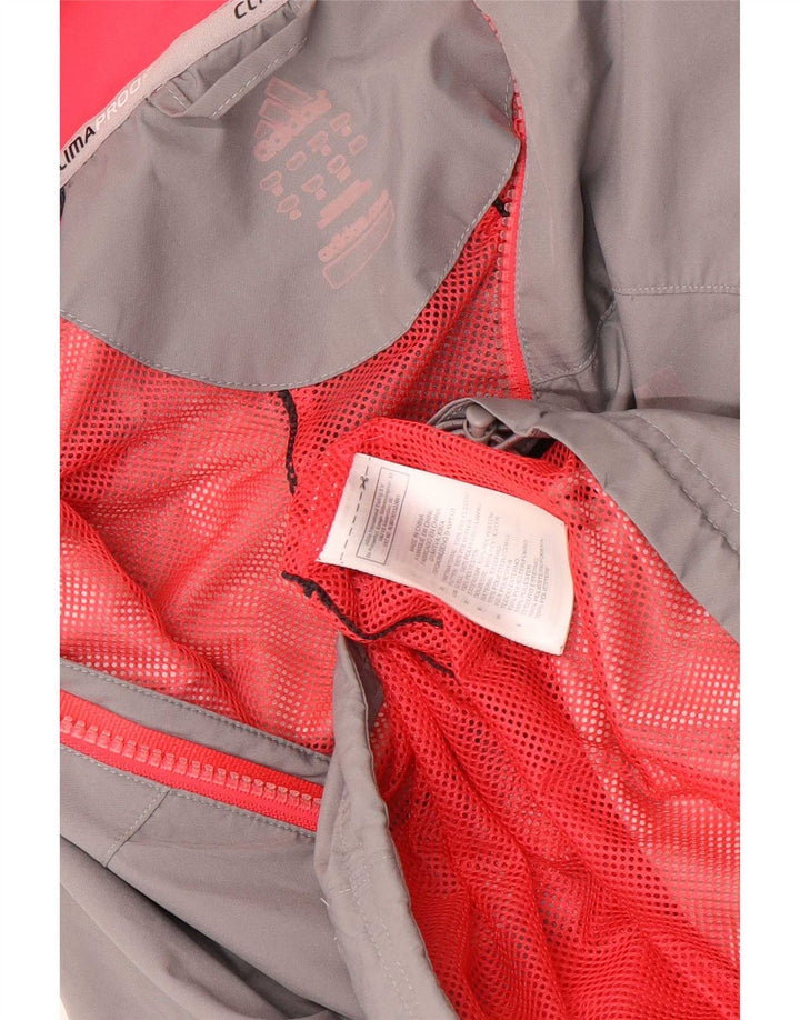 Giacca da tuta da donna Adidas UK 16 Large Grigio Colourblock Poliestere