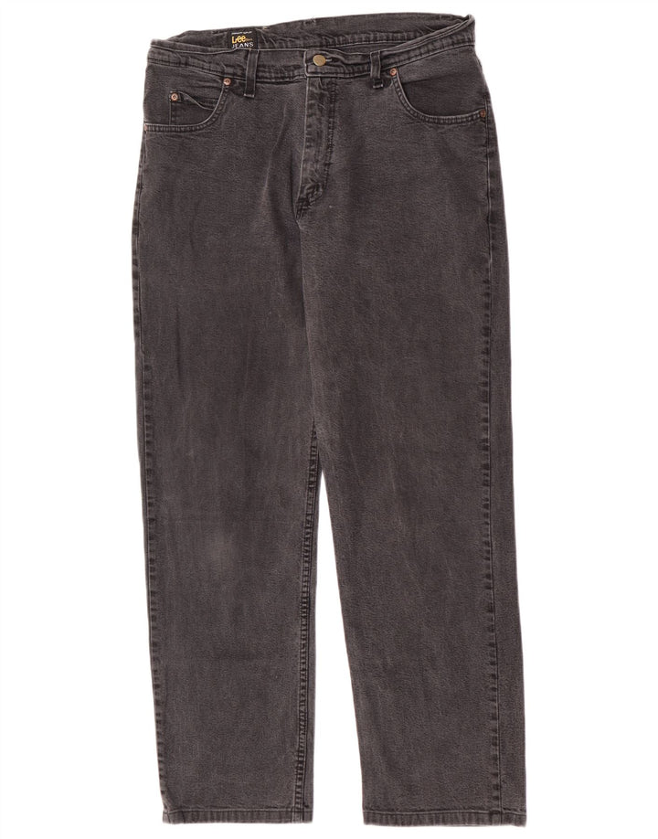 Lee Mens Brooklyn Straight Jeans W36 L30 Grey Cotton