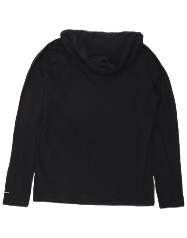 Jack & Jones Mens Hooded Top Long Sleeve Medium Navy Blue