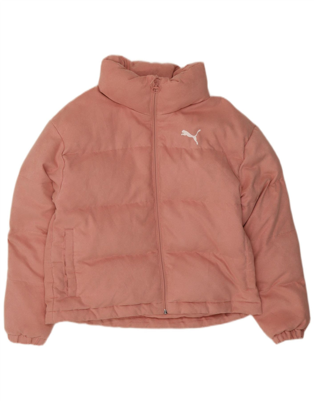 Puma Damen Wattierte Jacke UK 14 Mittelrosa Polyester