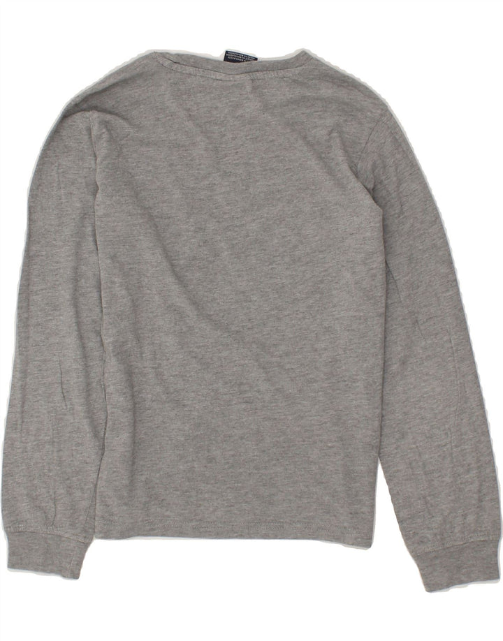 CHAMPION Boys Graphic Top Long Sleeve 9-10 Years Medium Grey Cotton Vintage Champion and Second-Hand Champion from Messina Hembry 