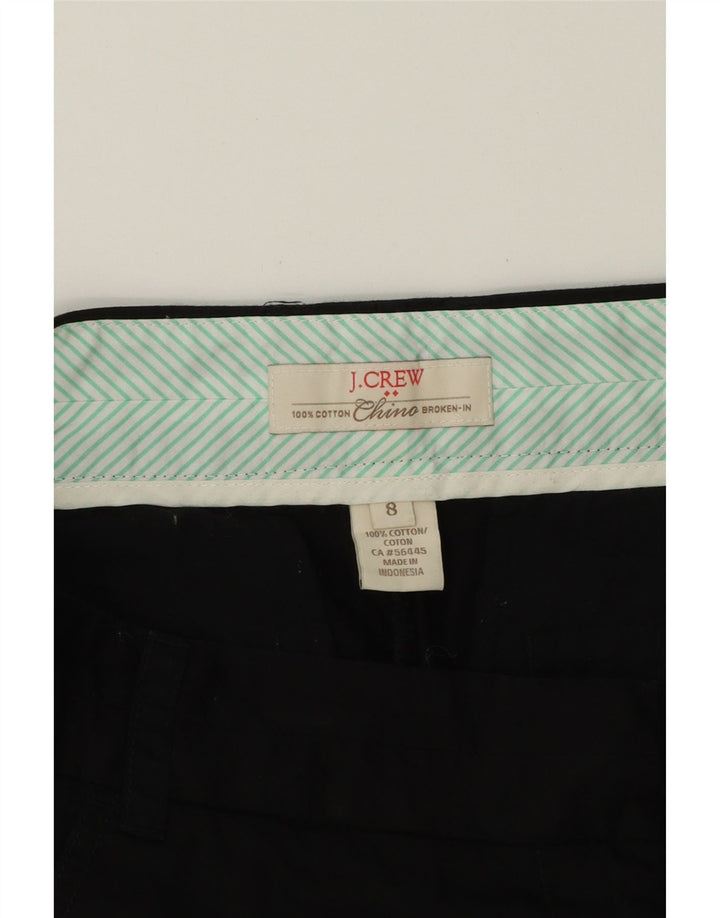 J. CREW Womens Broken In Chino Shorts US 8 Medium W33 Black Cotton Vintage J. Crew and Second-Hand J. Crew from Messina Hembry 