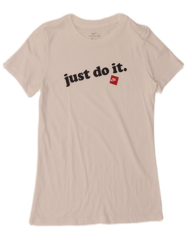 NIKE Mens Graphic T-Shirt Top XS White