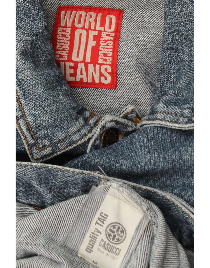 Casucci Mens Denim Jacket UK 38 Medium Blue Cotton
