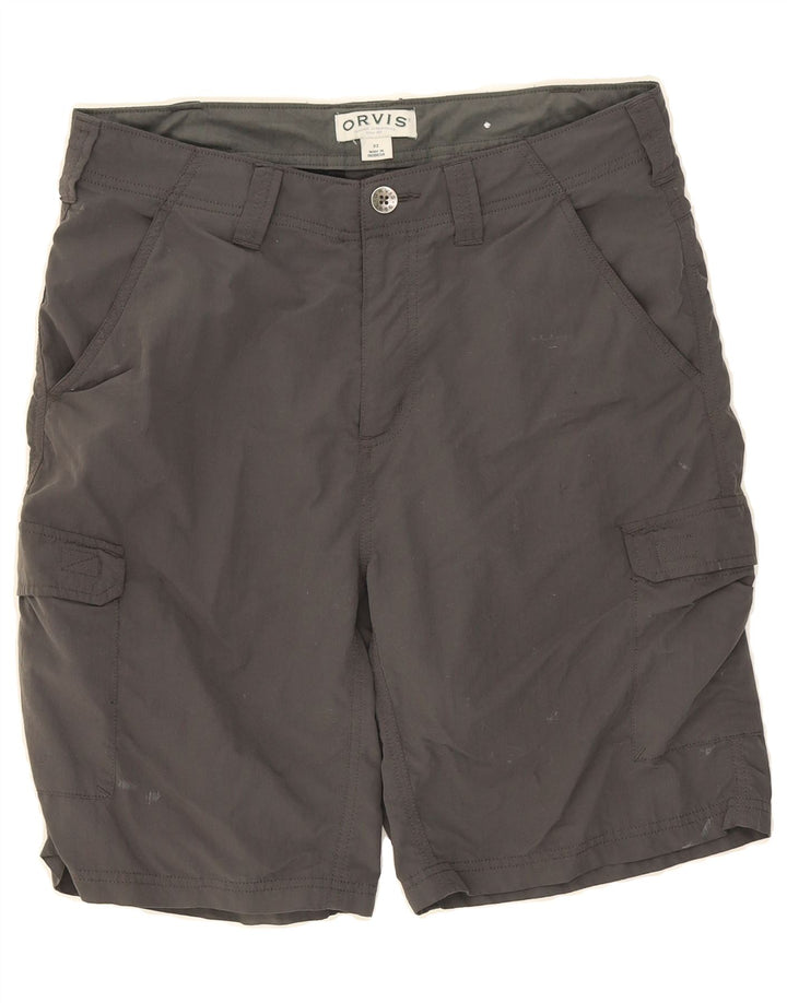 ORVIS Mens Cargo Shorts W32 Medium  Grey Nylon Vintage Orvis and Second-Hand Orvis from Messina Hembry 