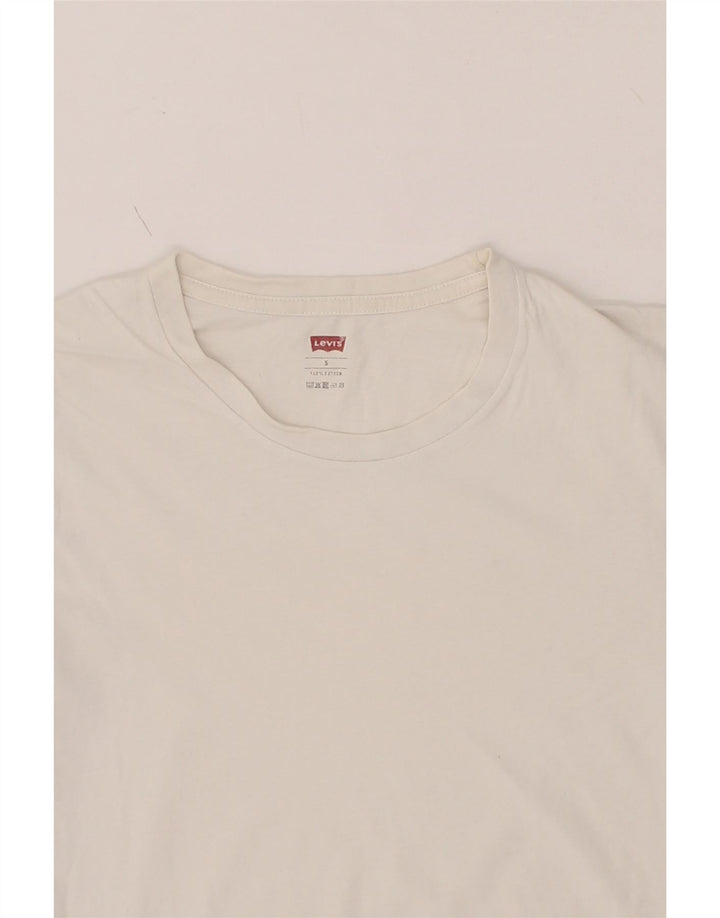 LEVI'S Mens T-Shirt Top Small White Cotton Vintage Levi's and Second-Hand Levi's from Messina Hembry 