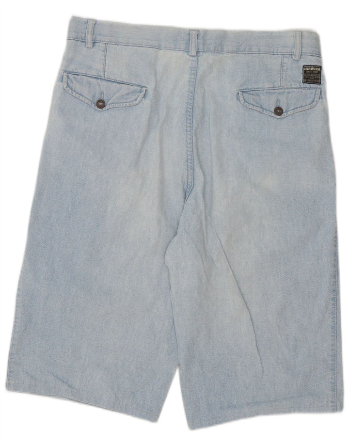 Carrera Mens Pegged Denim Shorts W32 Medium Blue