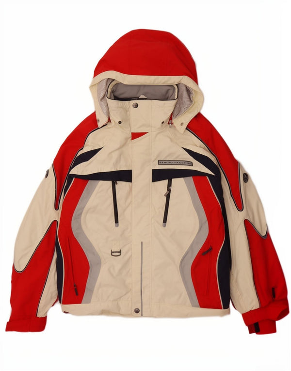 Sergio Tacchini Herre Hættejakke Windbreaker Medium White Colourblock