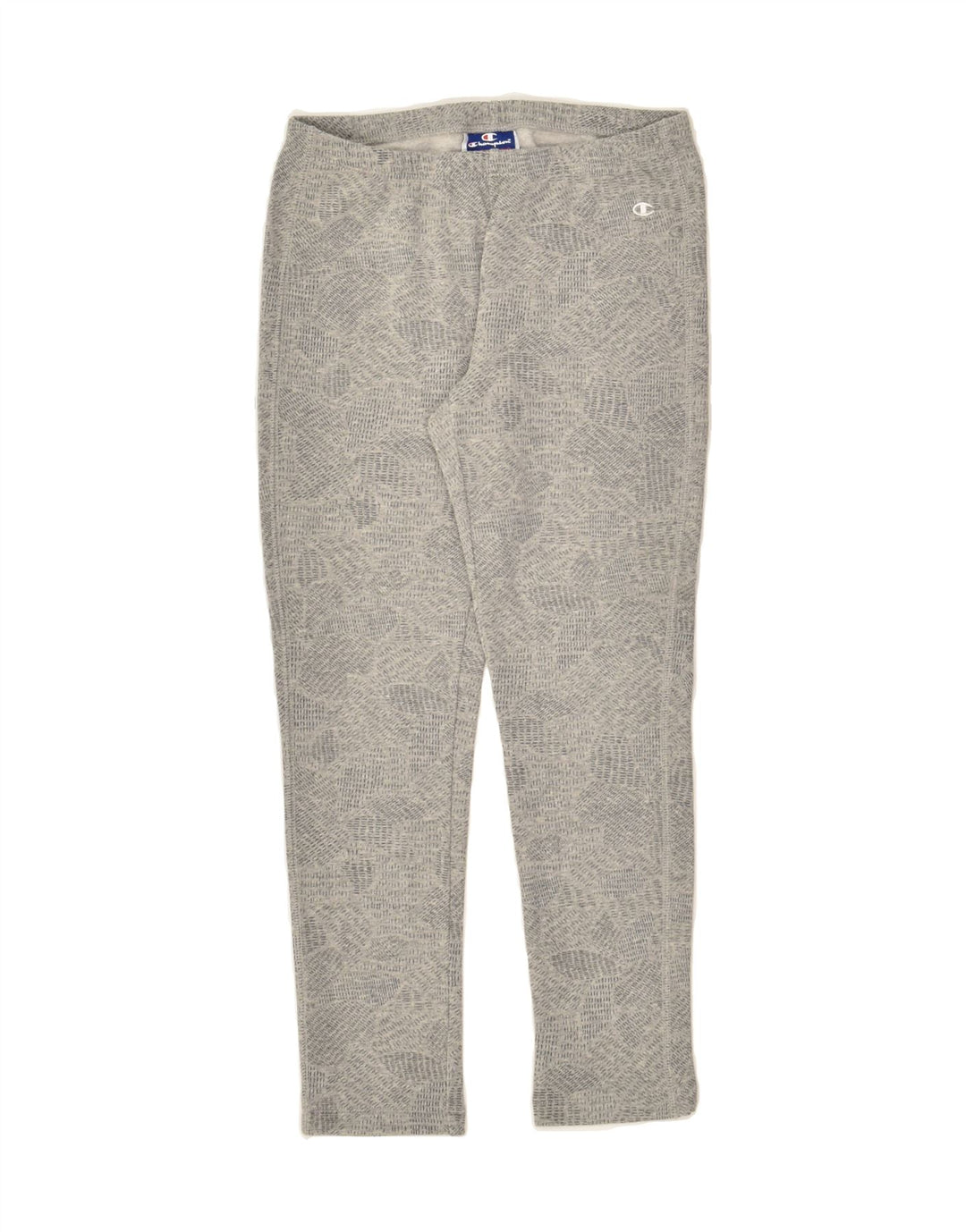 CHAMPION Girls Leggings 9-10 Years Medium  Grey Floral Cotton | Vintage Champion | Thrift | Second-Hand Champion | Used Clothing | Messina Hembry 