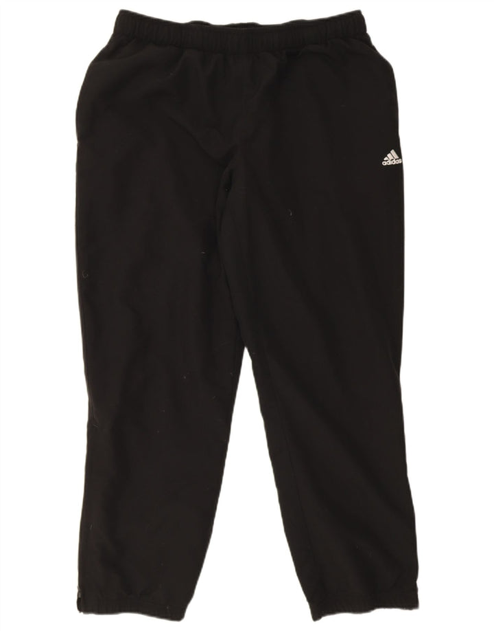 Adidas Mens Climalite Tracksuit Trousers Joggers Large  Black Polyester