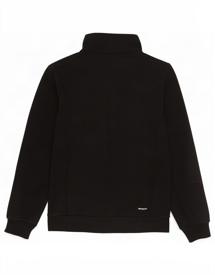 Adidas Damen Climalite Trainingsanzug Top Jacke UK 8/10 Small Schwarz Polyester