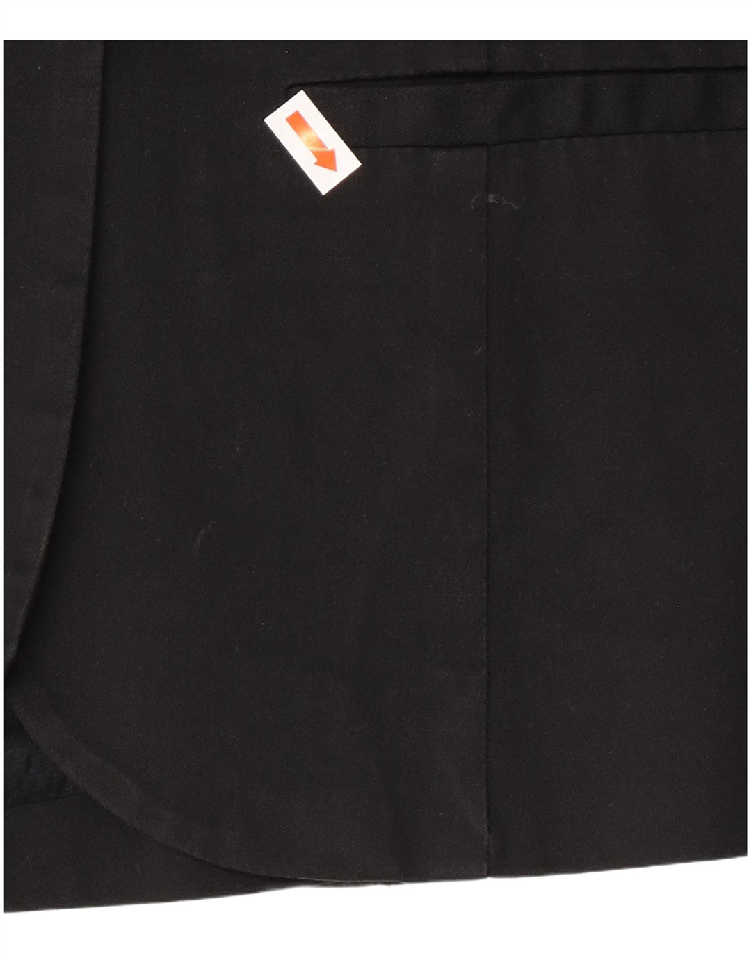 TOMMY HILFIGER Womens 2 Button Blazer Jacket UK 12 Medium Black Cotton
