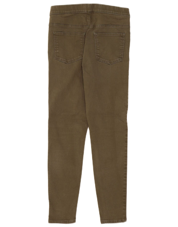 Marks & Spencer Womens Jegging Jeans UK 12 MediumW30 L26 Khaki Cotton