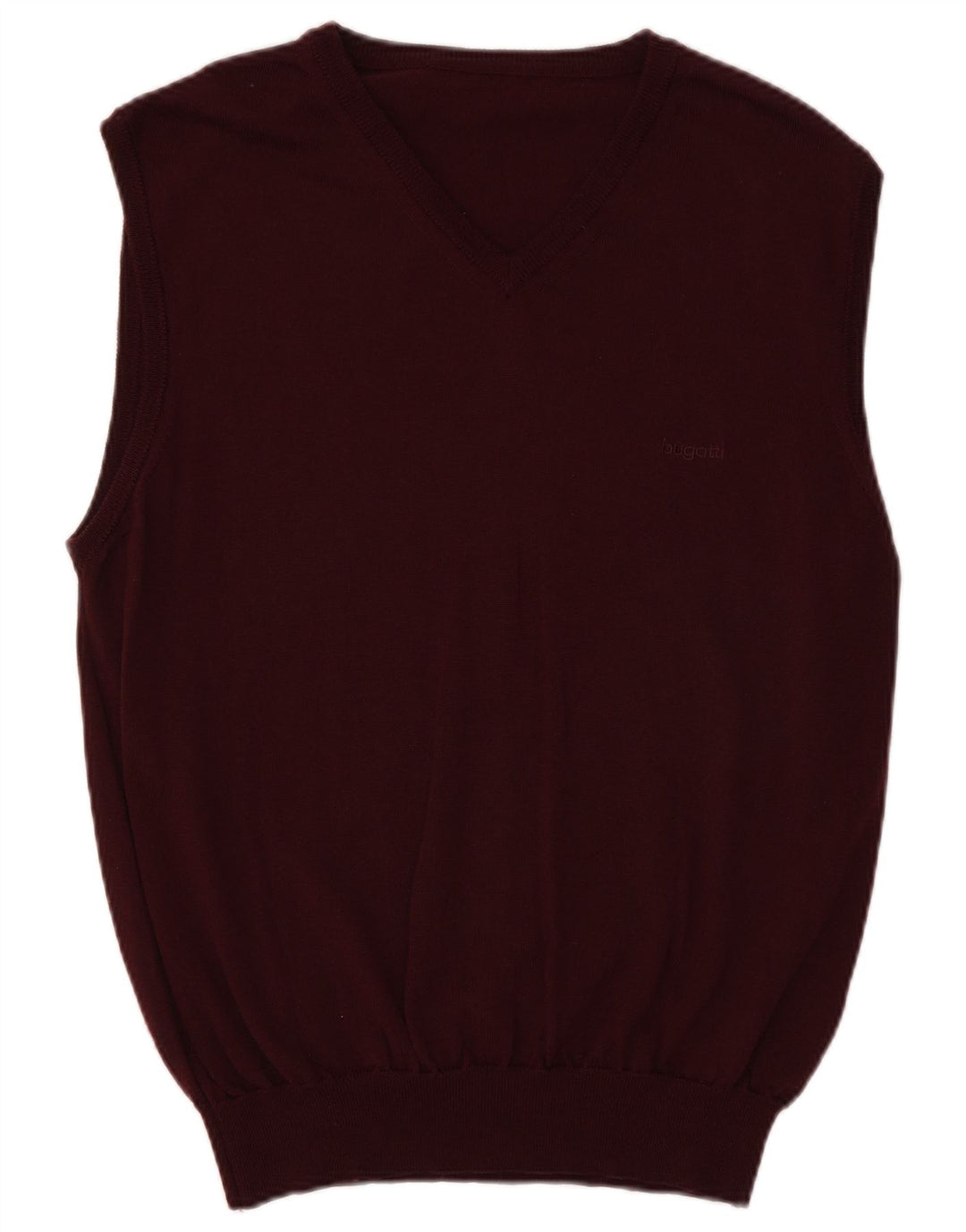 Bugatti Débardeur pour homme UK 40 Laine vierge bordeaux moyen