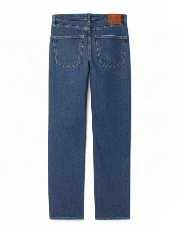 Calça jeans reta feminina Zara EU 36 XS W26 L30 azul algodão
