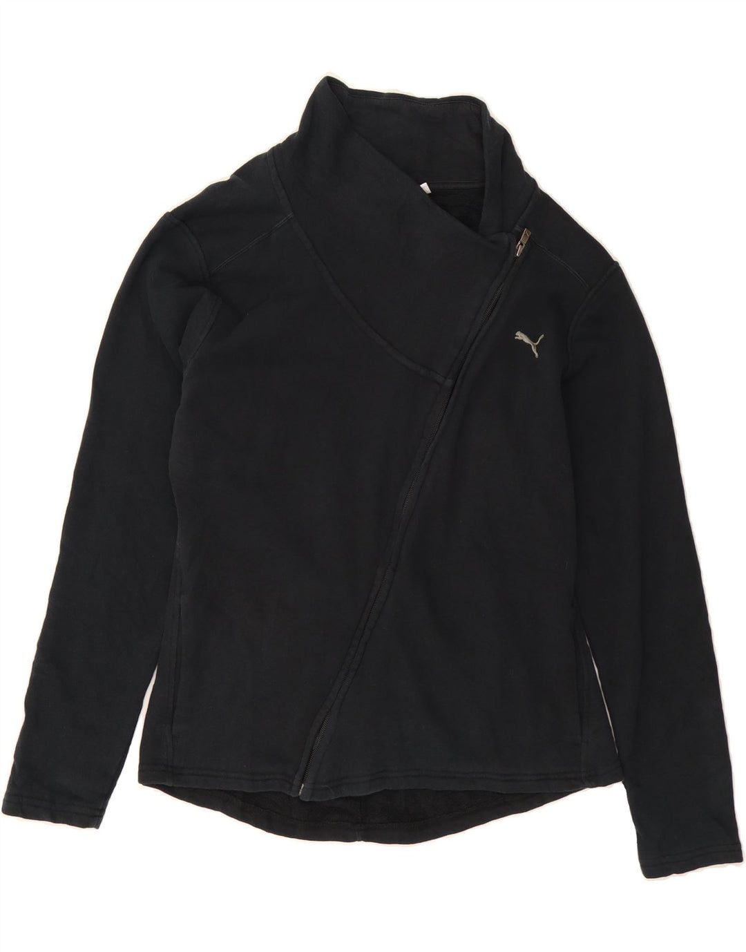 PUMA Womens Tracksuit Top Jacket UK 16 Large  Black Cotton Vintage Puma and Second-Hand Puma from Messina Hembry 
