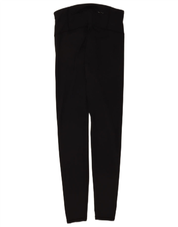Superdry Womens Graphic Leggings UK 10 Small  Black Polyester