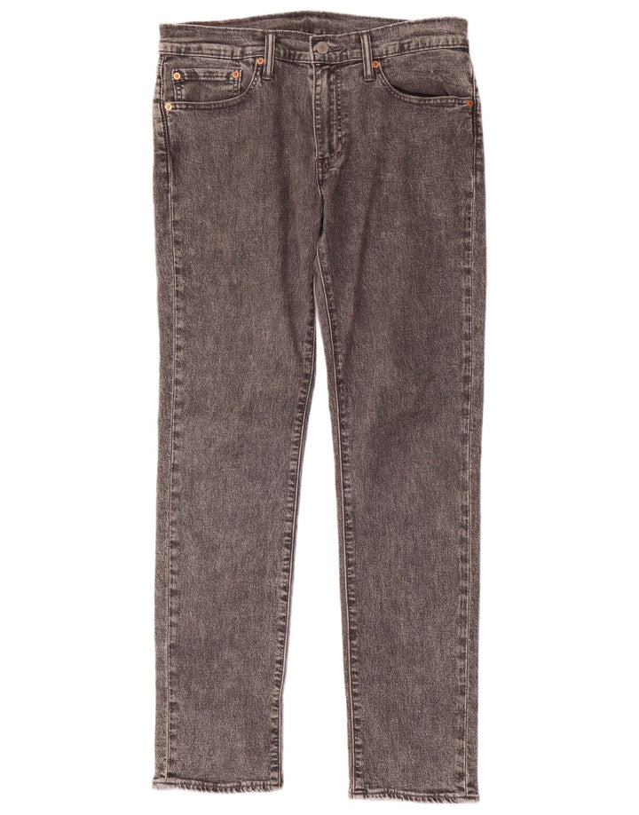 Męskie jeansy Levi's 511 Slim W32 L32 Szara bawełniana nakrapiana