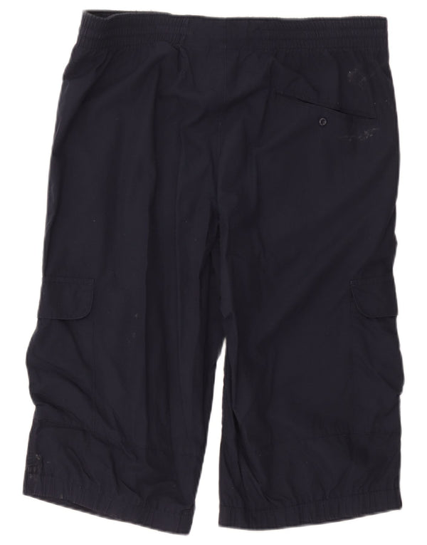 Adidas Mens Cargo Shorts Médio W36 Azul Marinho Algodão