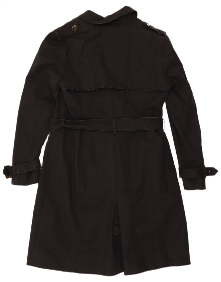 Hobbs Dame Trench Coat UK 12 Medium Sort Bomuld