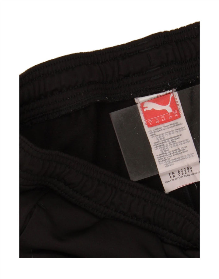 PUMA Womens Tracksuit Trousers UK 14 Large Black Polyester Vintage Puma and Second-Hand Puma from Messina Hembry 