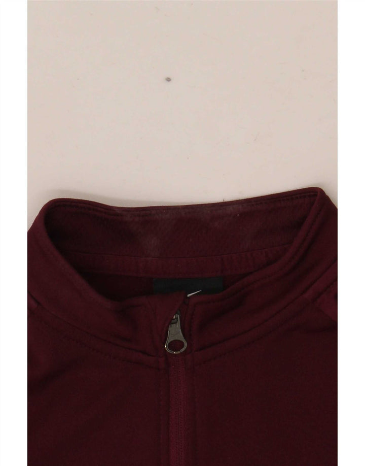 Nike Boys Dri Fit Graphic Pullover Tracksuit Top 12-13 Years Large Burgundy