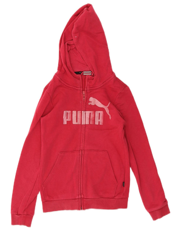 Πουλόβερ Puma Girls Graphic Zip Hoodie 9-10 Years Pink