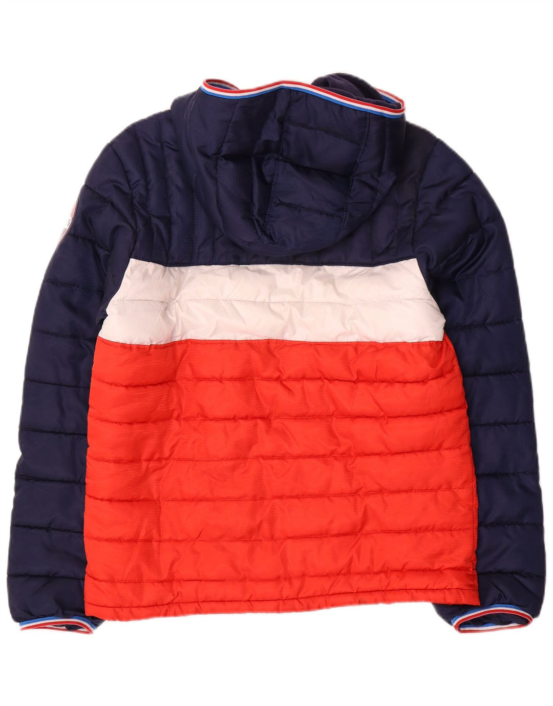 Levi's Boys Hooded Padded Jacket 15-16 Years Navy Blue Colourblock