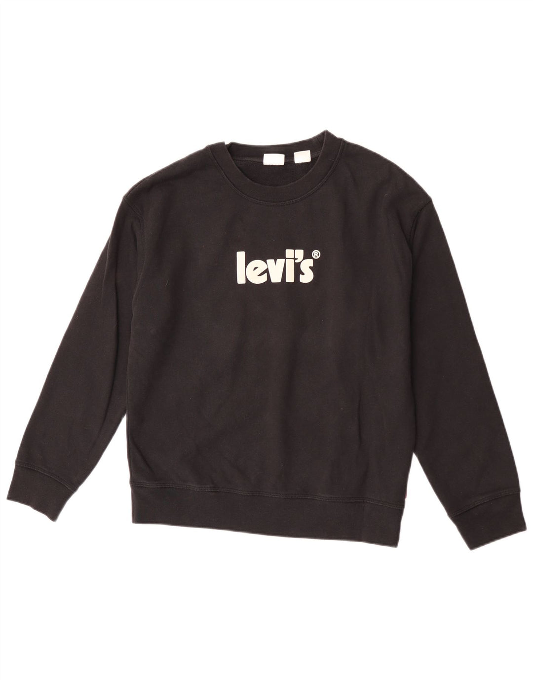 Levi's Mens Graphic Sweatshirt Jumper Small Black Cotton
